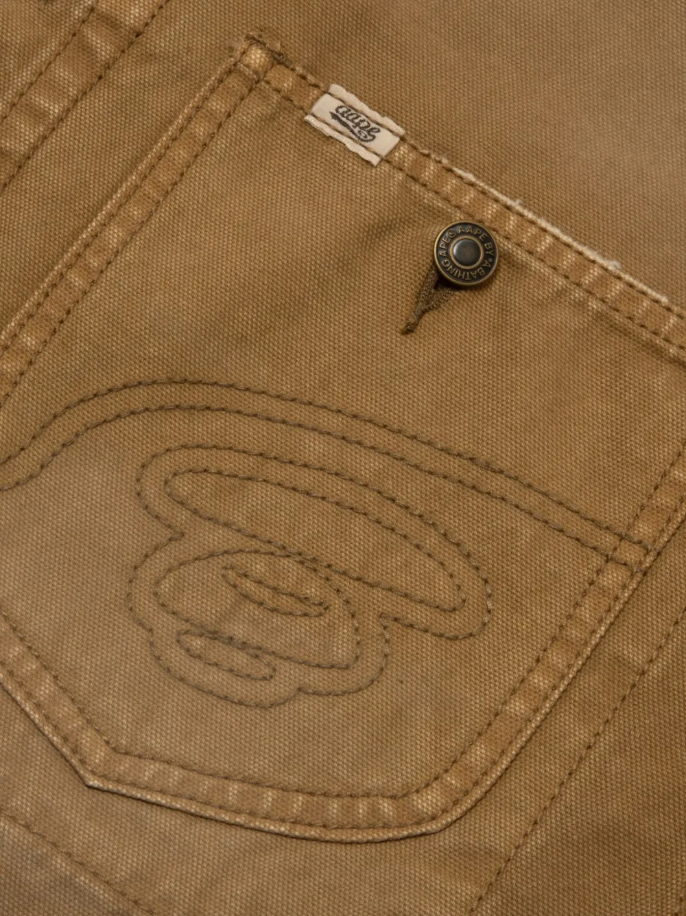 AAPE BY *A BATHING APE Bomberjack met ribfluwelen kraag Bruin