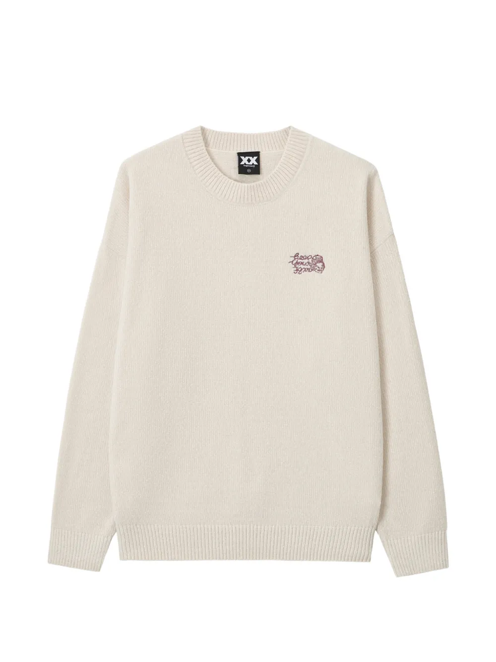 FINGERCROXX embroidered logo-patch sweater