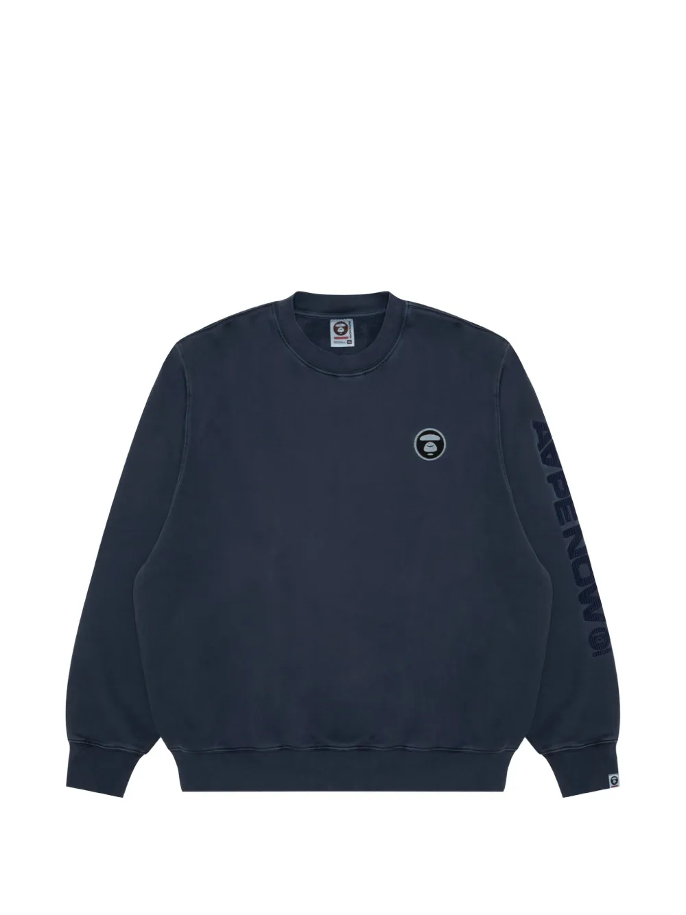 AAPE BY *A BATHING APE® logo-patch crew-neck sweater