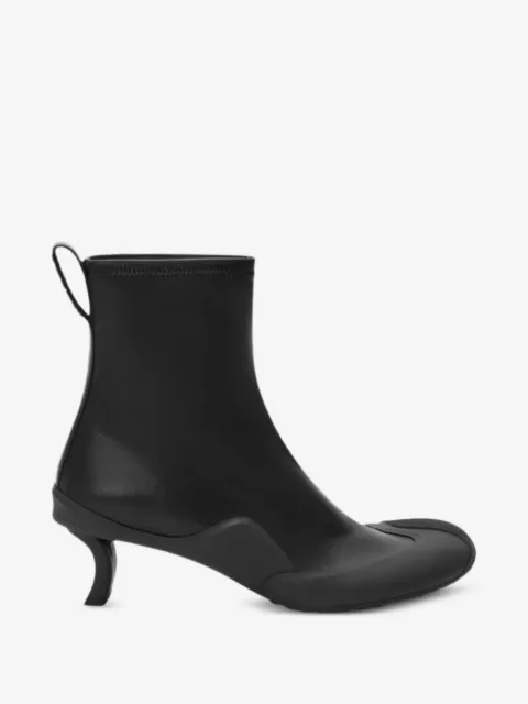The Dive leather kitten-heel boots