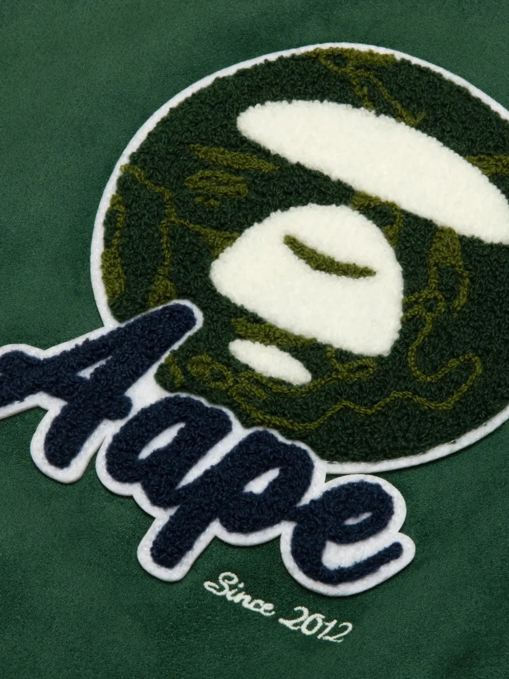 AAPE BY *A BATHING APE Bomberjack met logopatch Groen