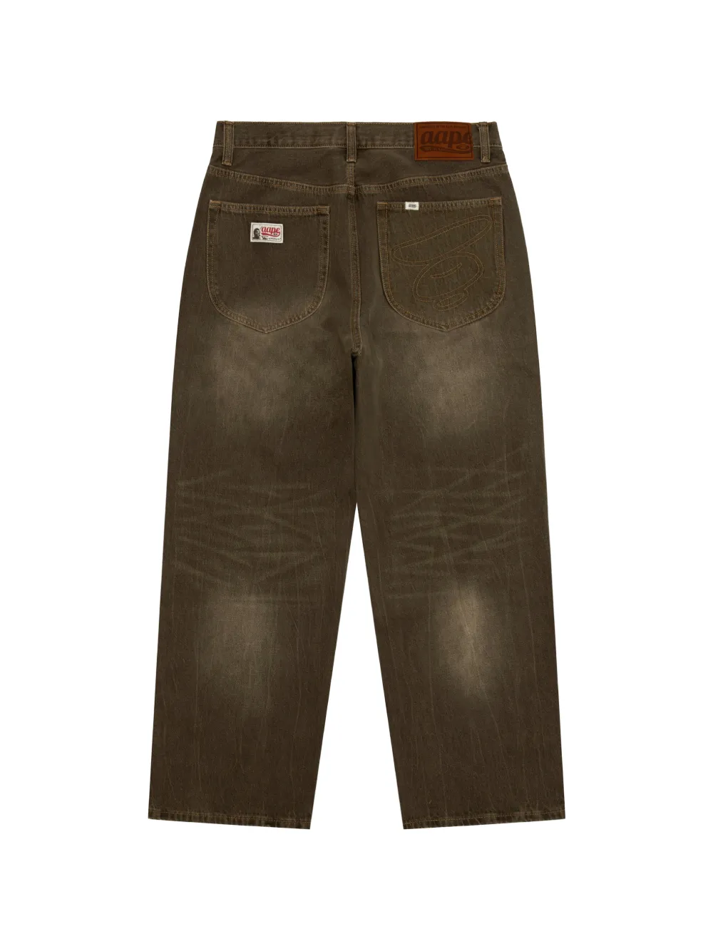 AAPE BY *A BATHING APE Straight jeans Bruin