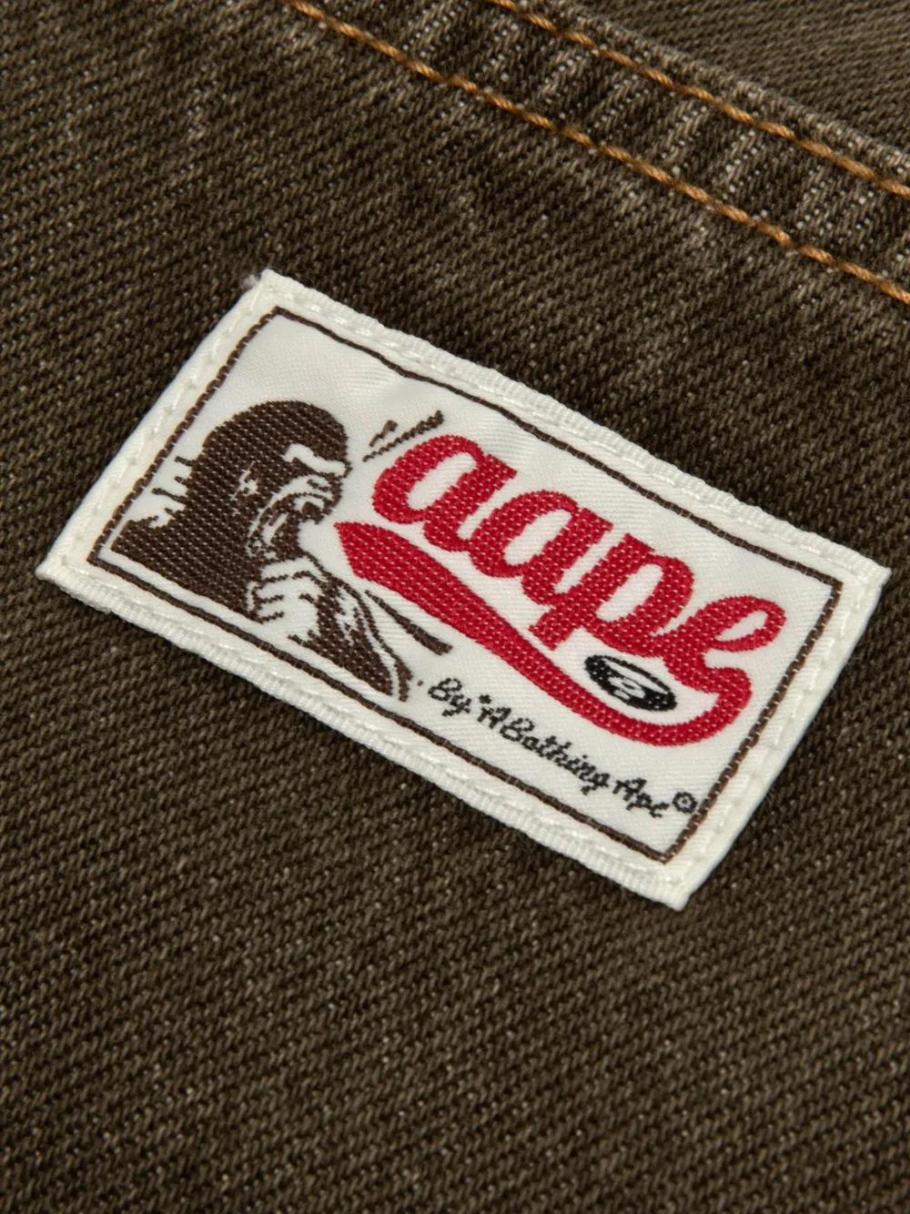 AAPE BY *A BATHING APE Straight jeans Bruin