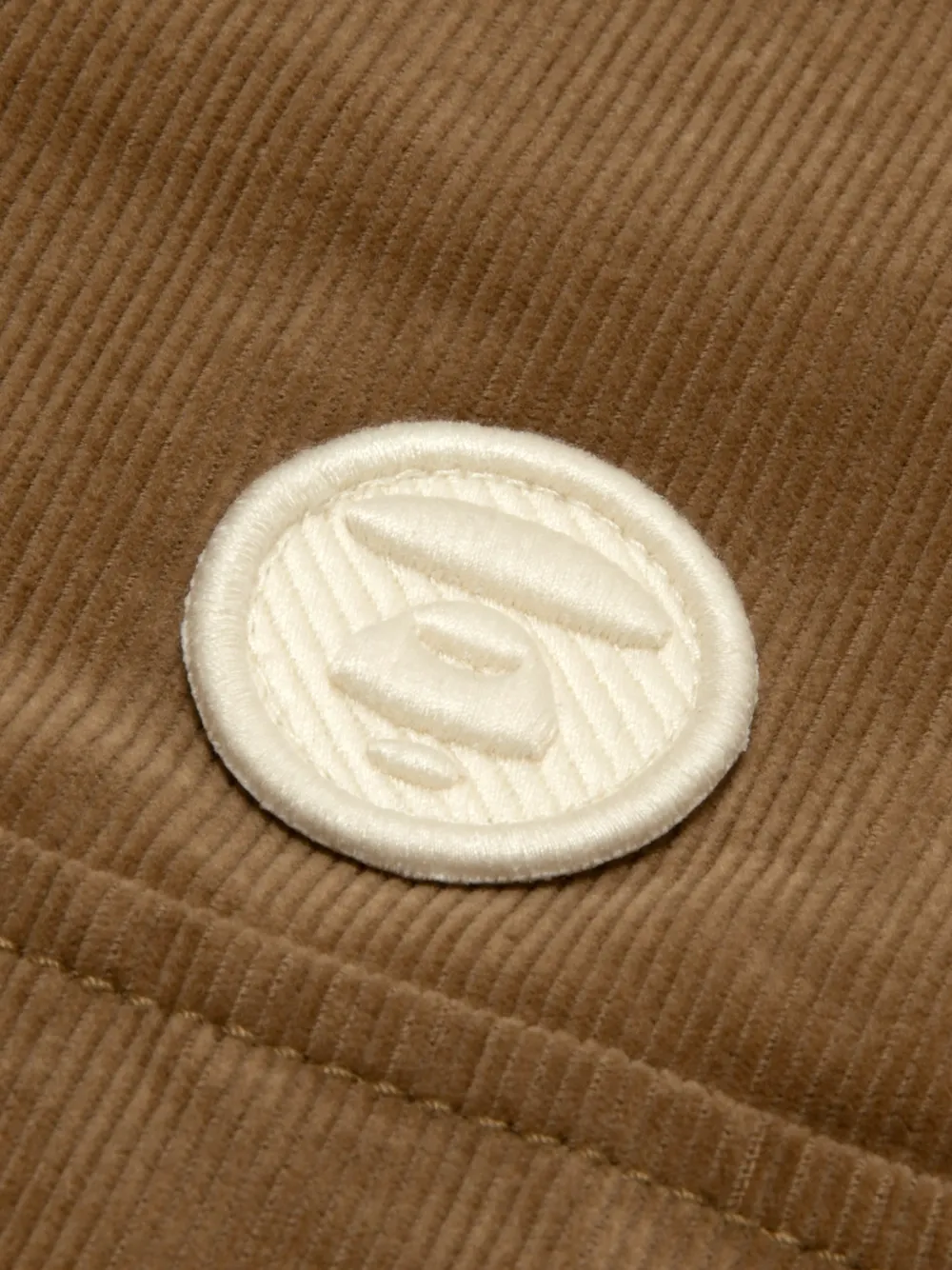 AAPE BY *A BATHING APE Ribfluweel overhemd Bruin