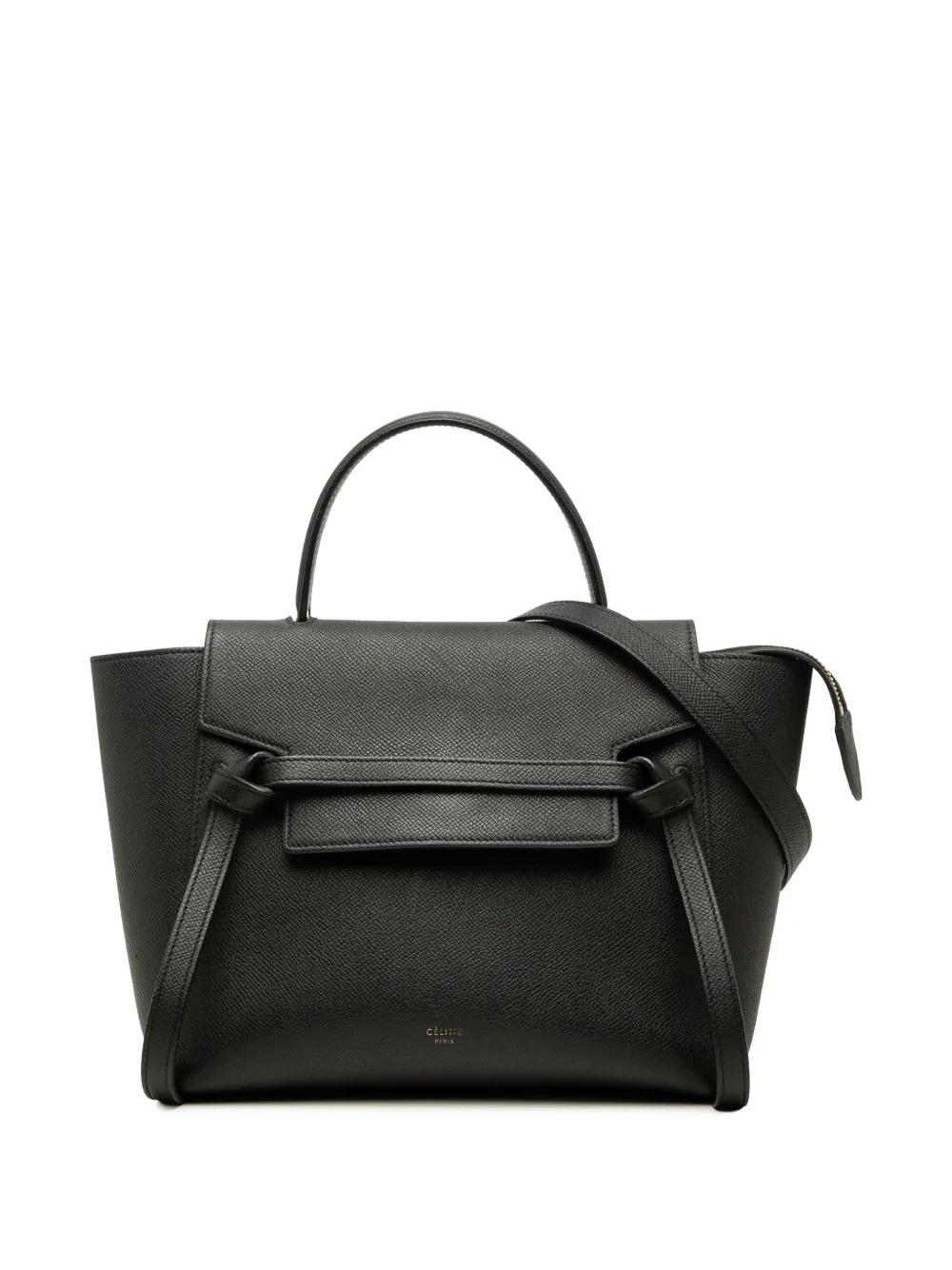 Celine Pre-Owned mini sac banane en cuir de veau grainé (2017) - Noir Celine Pre-Owned mini sac banane en cuir de veau grainé (2017) - Noir