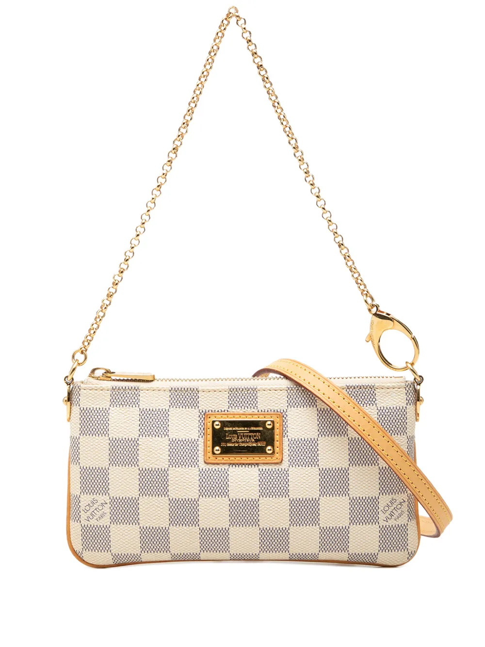 Louis Vuitton Pre-Owned 2012 Damier Azur Pochette Milla MM shoulder bag - White