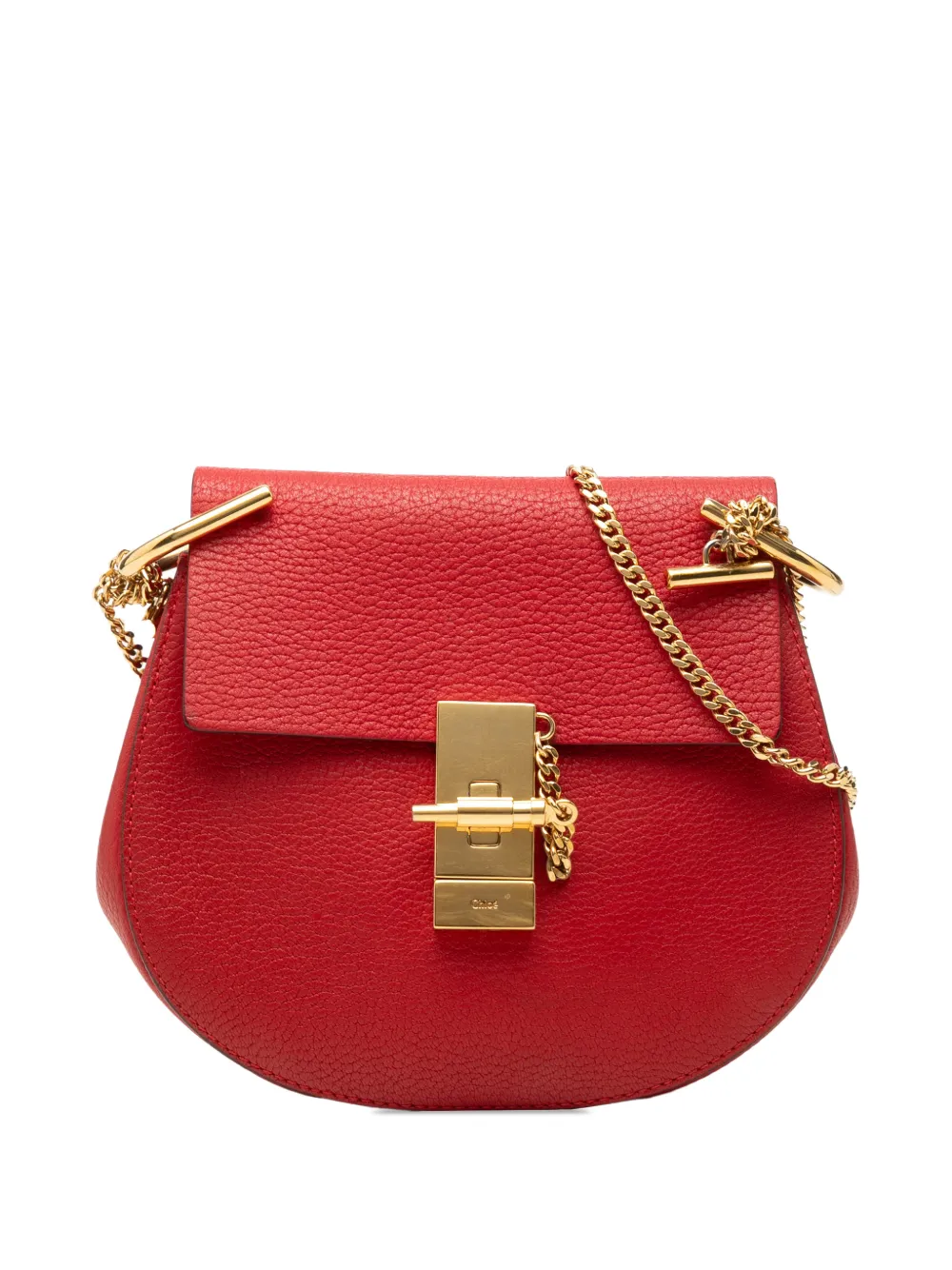 Chloé Pre-Owned 2016 Mini Leather Drew crossbody bag - Rosso