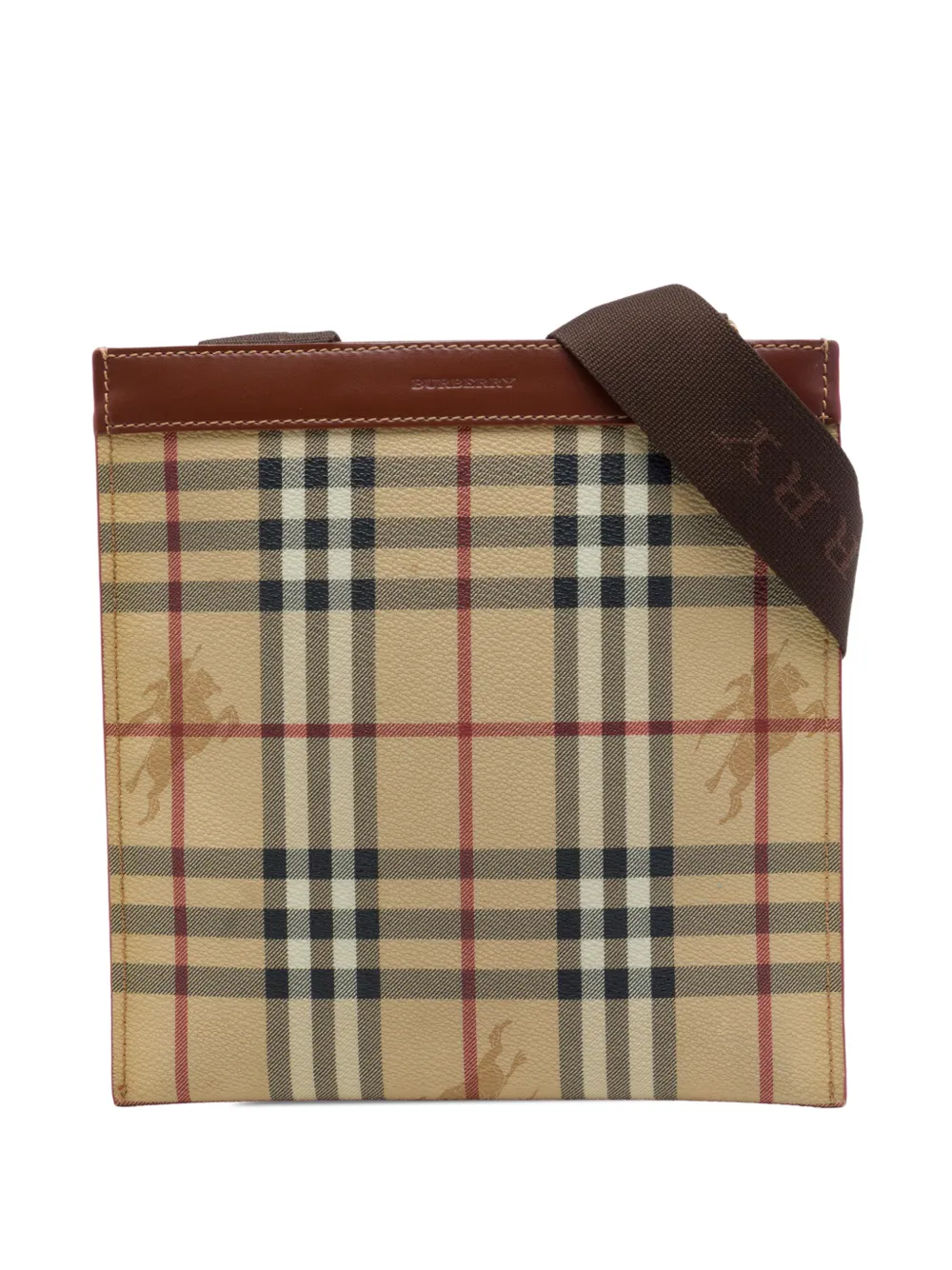 Burberry Pre-Owned 2000-2017 Umhängetasche mit Haymarket Check - Nude