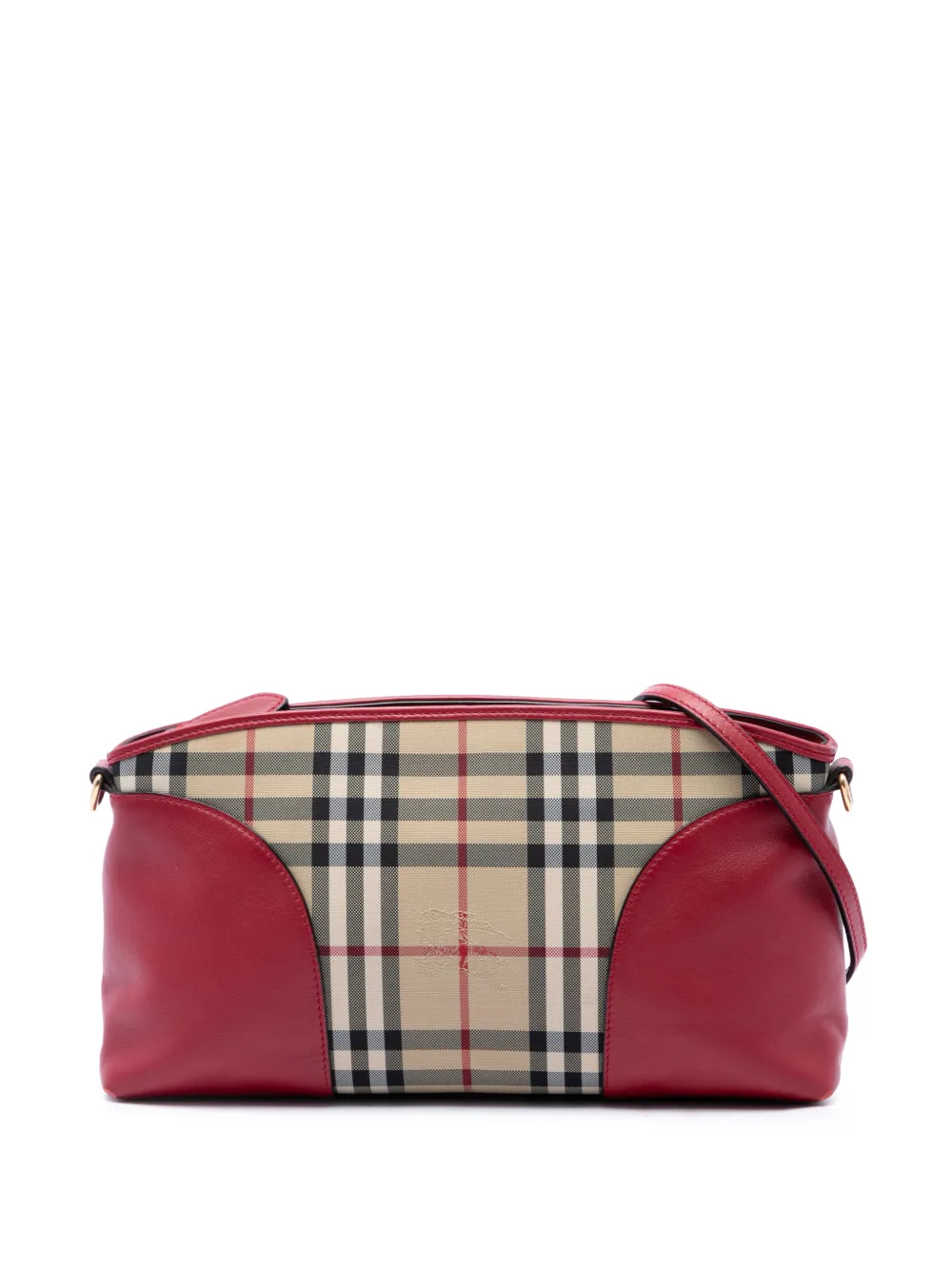 Burberry Pre-Owned 2000-2017 Haymarket Check Coated Canvas Chichester crossbody bag - Neutrals
