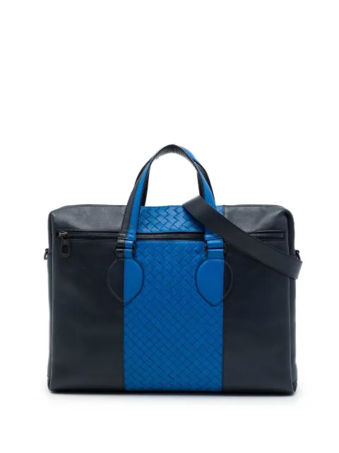 Bottega Veneta Pre-Owned maletín de piel de napa bicolor en Intrecciato 2012-2026