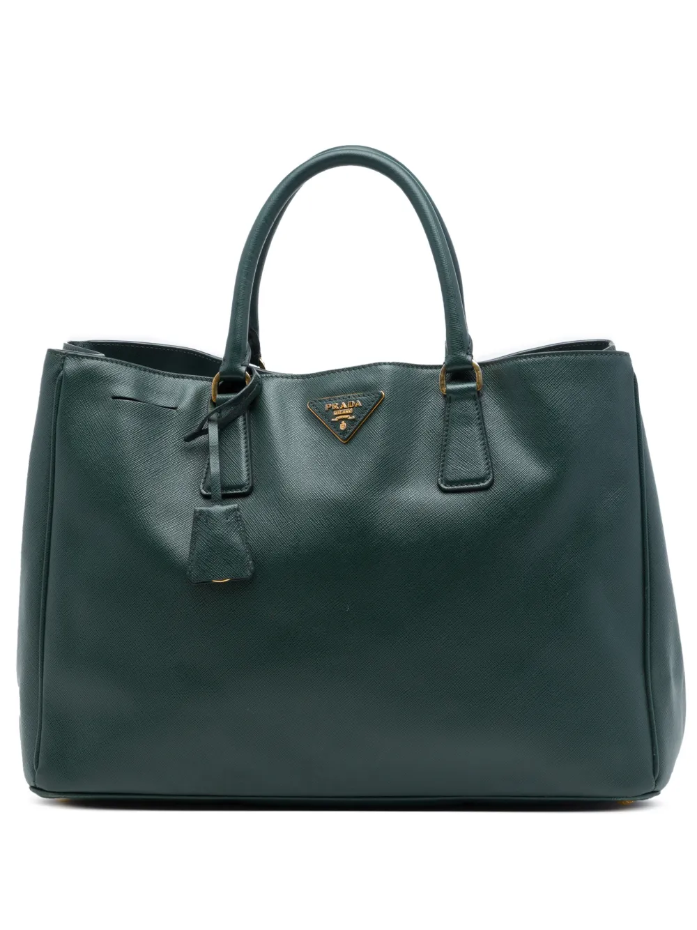Prada Pre-Owned 2000-2026 große Saffiano Lux Galleria Satchel-Tasche - Grün