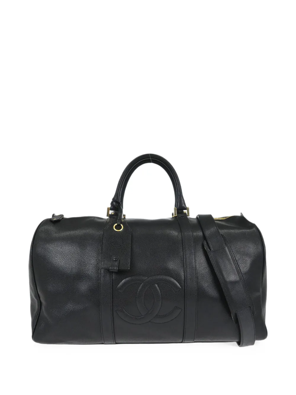 CHANEL Pre-Owned 1995 CC logo duffle tote bag - Nero