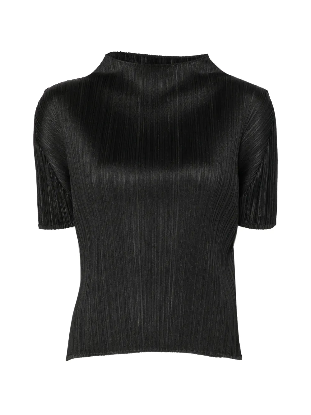 Pleats Please Issey Miyake plissé-effect T-shirt Zwart