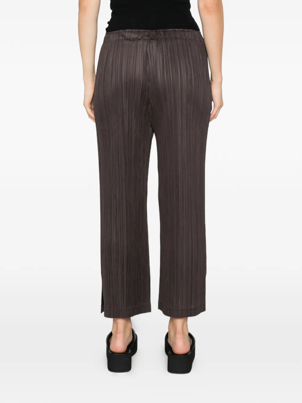 Pleats Please Issey Miyake Plooibroek met zijsplit Grijs