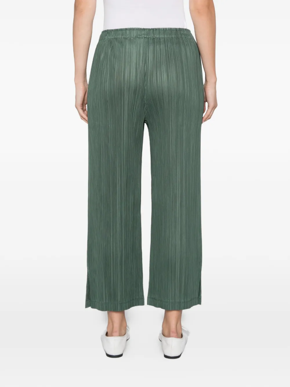 Pleats Please Issey Miyake Plooibroek Groen