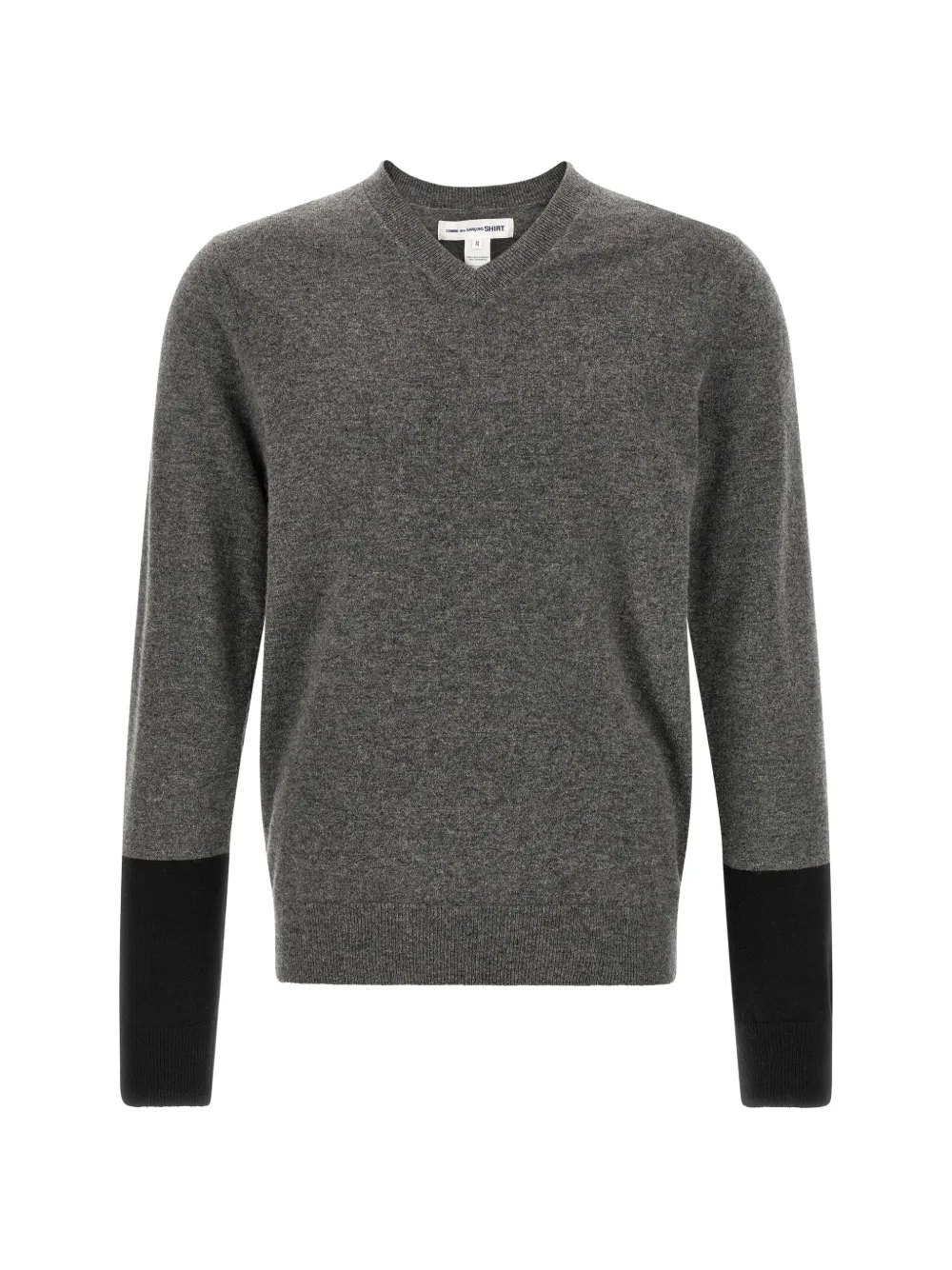 Comme Des Garçons Shirt color-block V-neck sweater