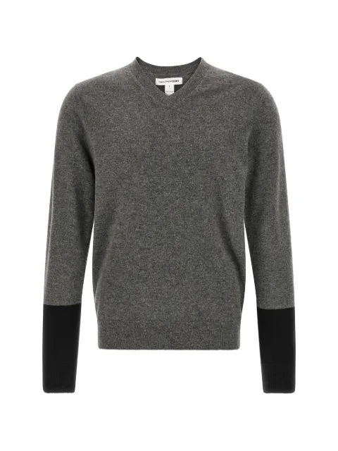 Comme Des Garçons Shirt pull colour block à col v
