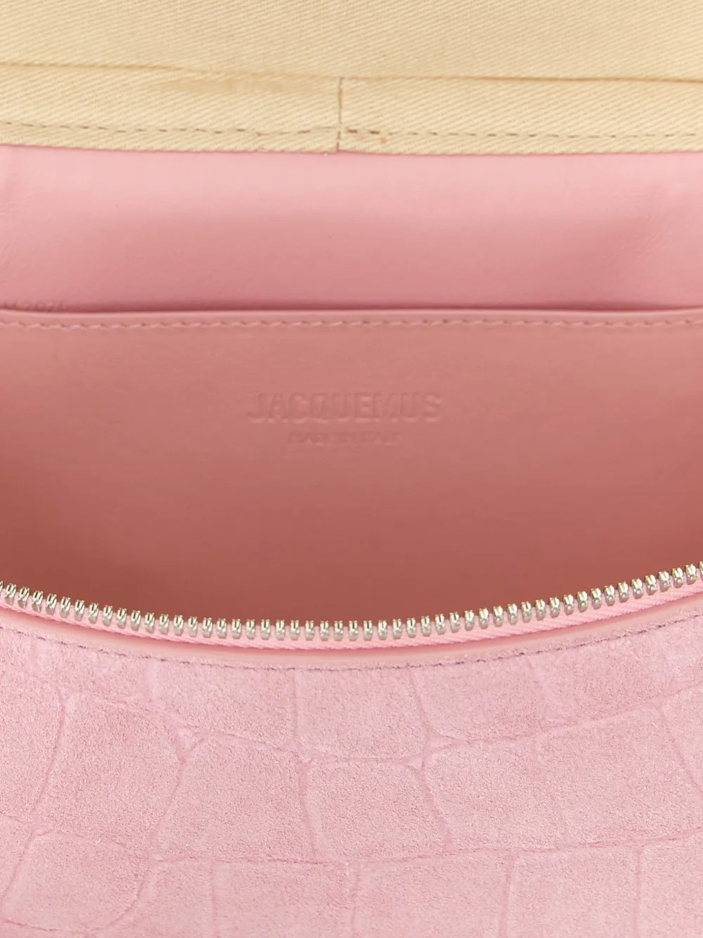Jacquemus Le Petit Vanity shopper met krokodillen-reliëf Roze