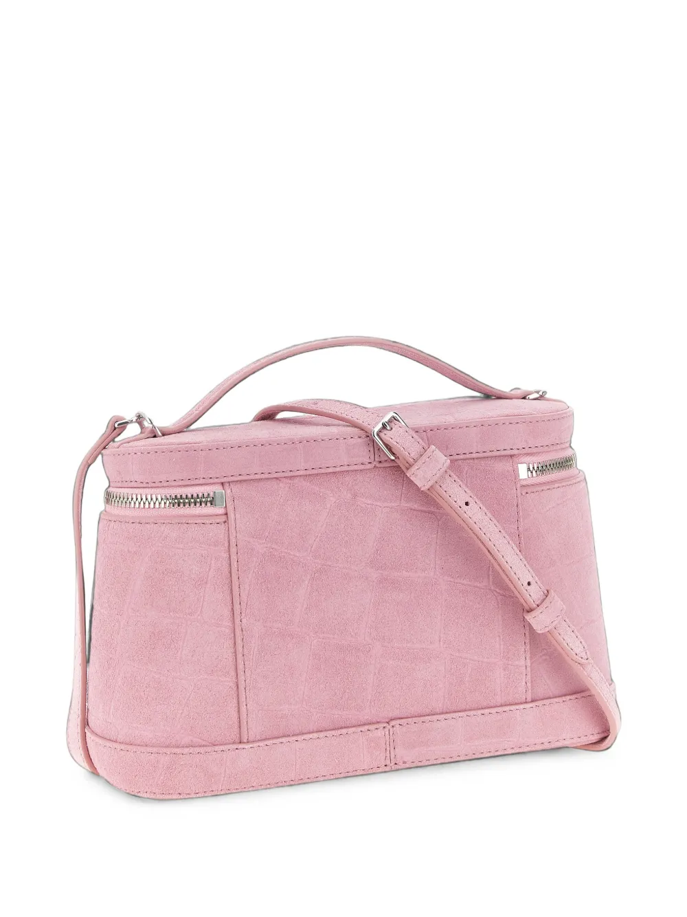 Jacquemus Le Petit Vanity shopper met krokodillen-reliëf Roze