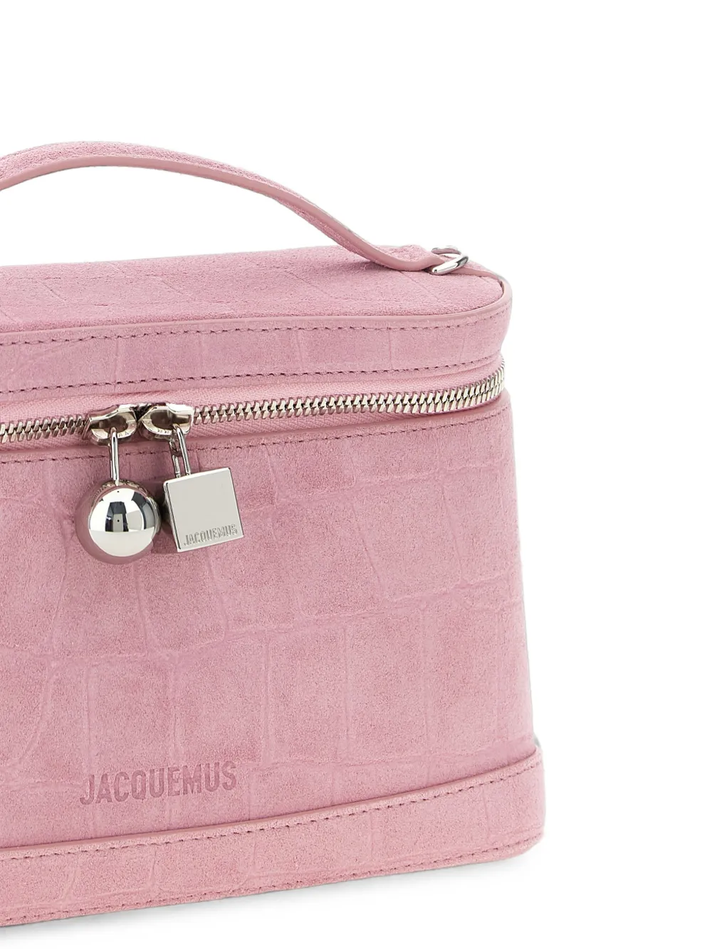 Jacquemus Le Petit Vanity shopper met krokodillen-reliëf Roze