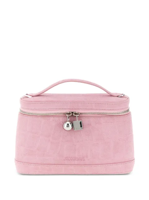 Jacquemus Le Petit Vanity crocodile-effect tote bag