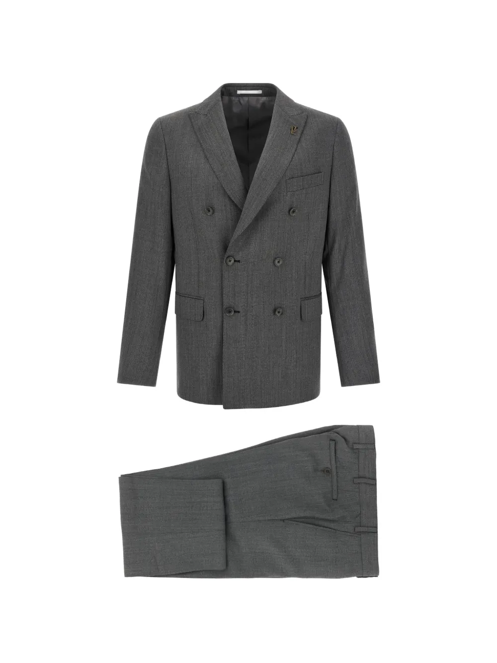 Pal Zileri herringbone double-breasted suit