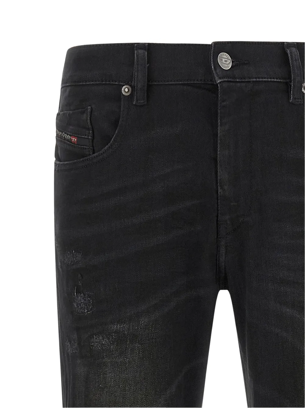 Diesel 2019 D-Strukt jeans met standaard taille Zwart