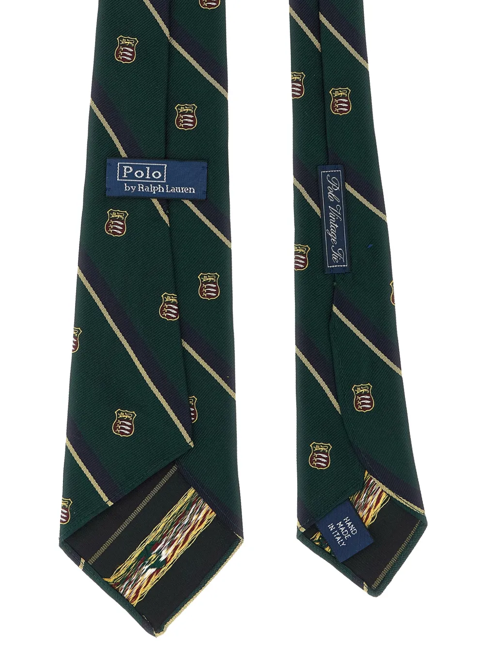 Polo Ralph Lauren Club gestreepte stropdas Groen