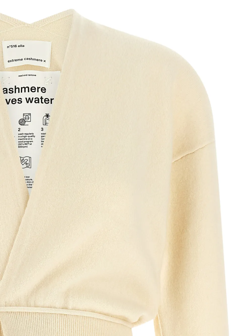 extreme cashmere N°516 Ella wikkelvest Beige
