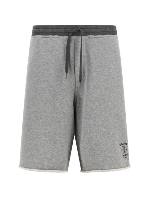 Brunello Cucinelli cotton French terry bermuda shorts with embroidery