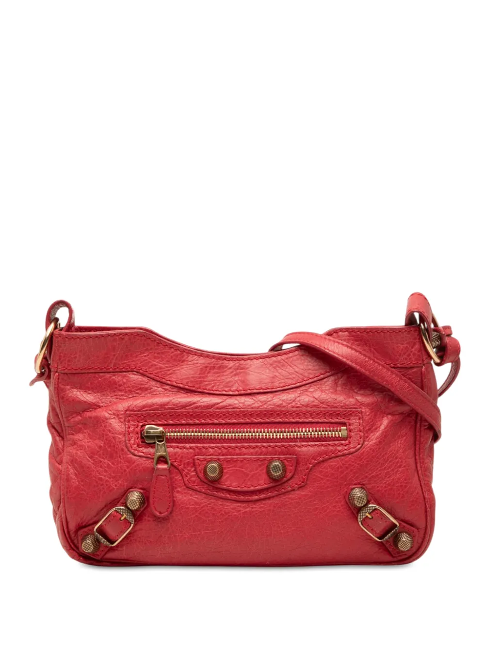 Balenciaga Pre-Owned 2012 Motocross Giant 21 Umhängetasche in Kuvertform aus Lammleder - Rot