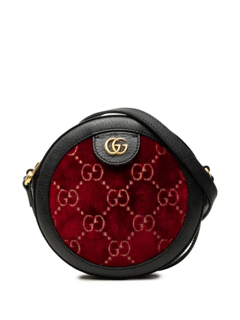 Gucci Pre-Owned 2016-2026 GG Marmont Velvet Round crossbody bag