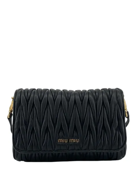 Miu Miu Pre-Owned 2010-2026 Matelasse Nappa Flap crossbody bag