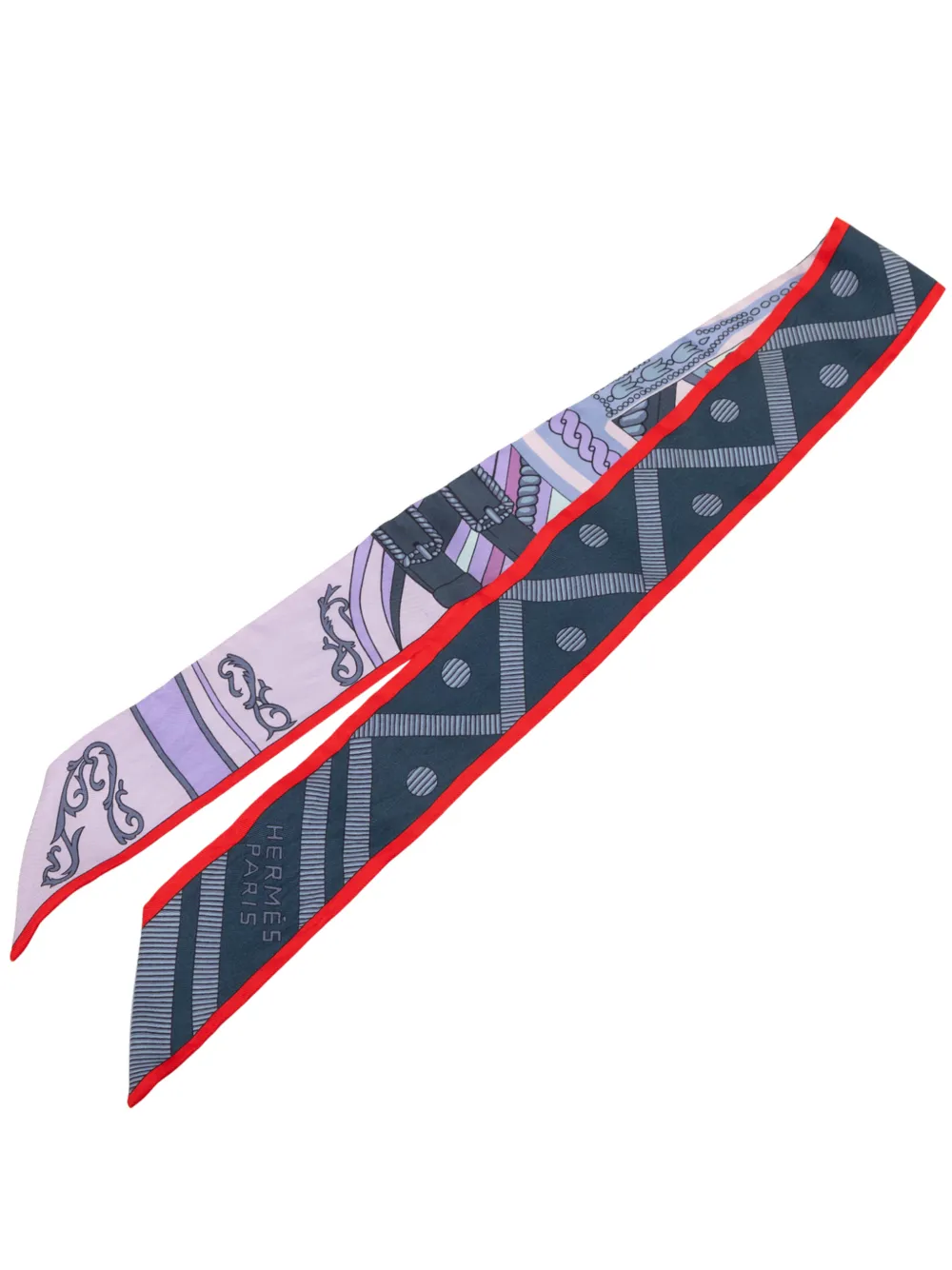 Hermès Pre-Owned 2000-2010 Balade en Berline Twilly Seidenschal - Violett
