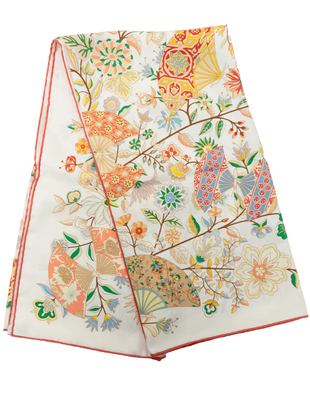 Hermès Pre-Owned 2000-2026 Fleurs et Papillons de Tissus Silk Scarf 90 scarves - Multicolore