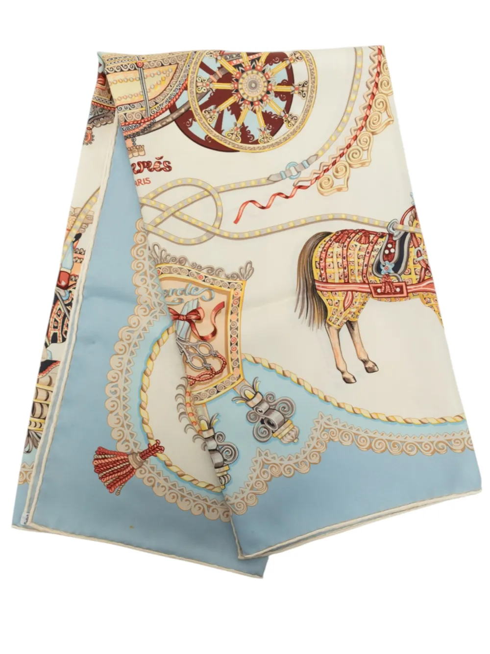 Hermès Pre-Owned 1980-2000 Paperoles Seidenschal 90cm - Weiß