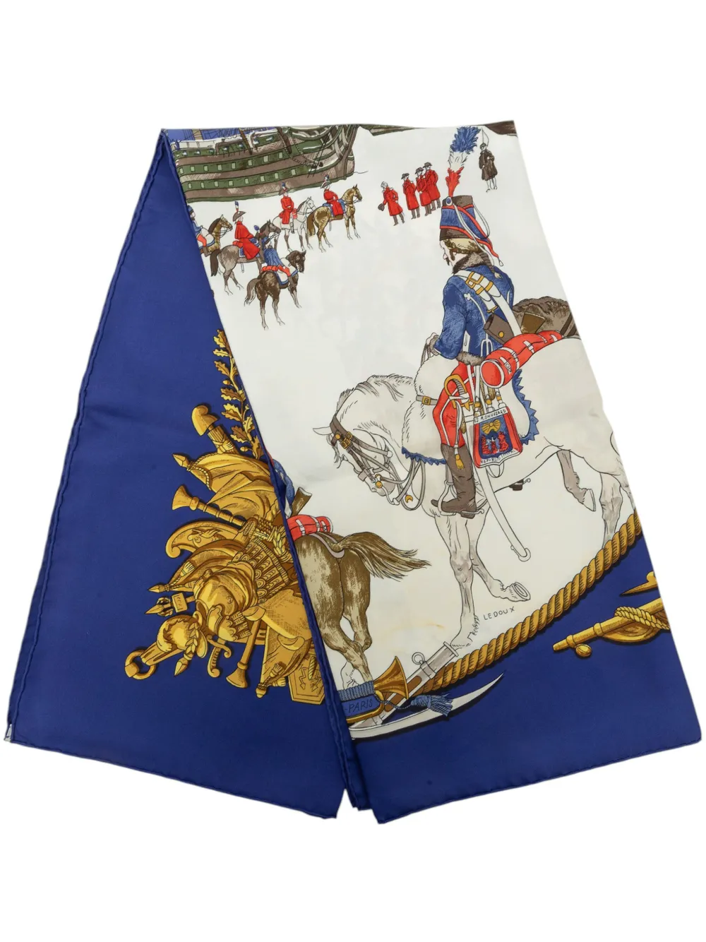 Hermès Pre-Owned 20th Century Poste et Cavalerie Seidenschal - Blau