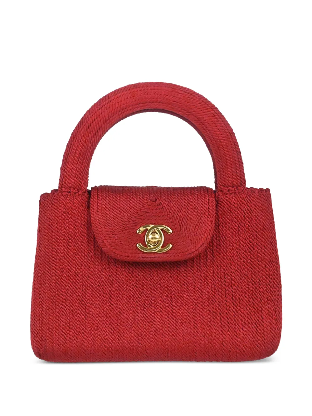 CHANEL Pre-Owned 1998 rope-handle tote bag - Rosso