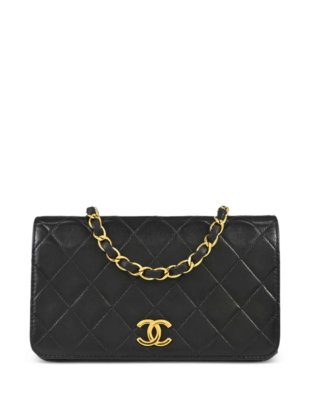 CHANEL Pre-Owned 1996-1997 mini Pushlock Full Flap shoulder bag - Nero