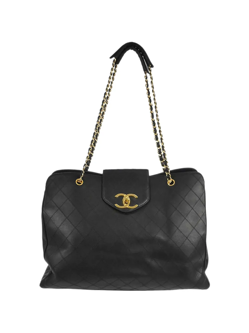 CHANEL Pre-Owned 1991-1994 CC-logo tote bag - Noir