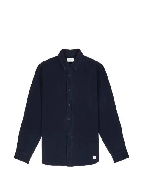 NOWADAYS herringbone-pattern button-down shirt