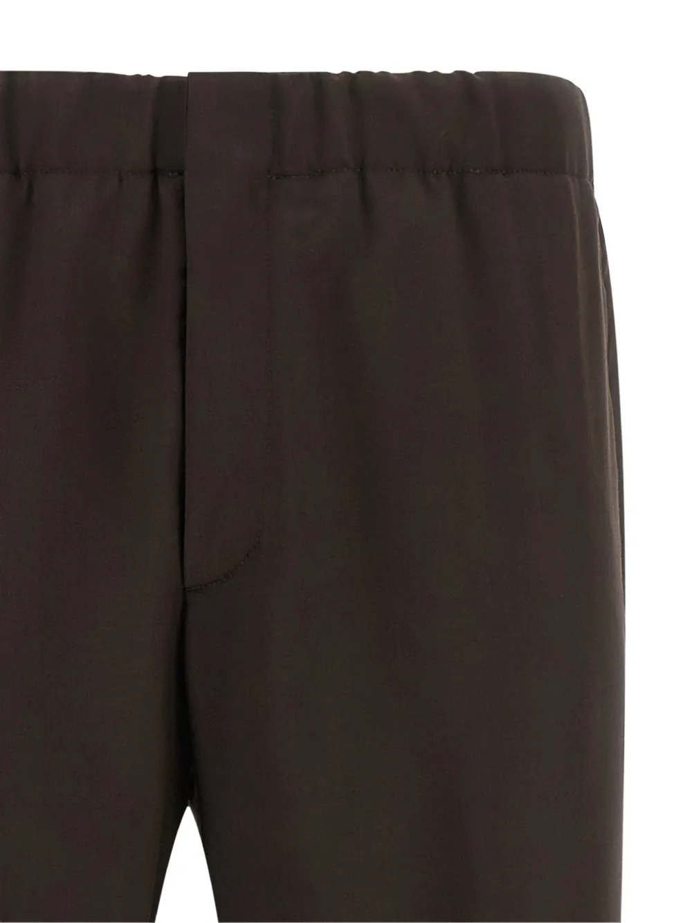Lardini Drop broek met elastische taille Bruin