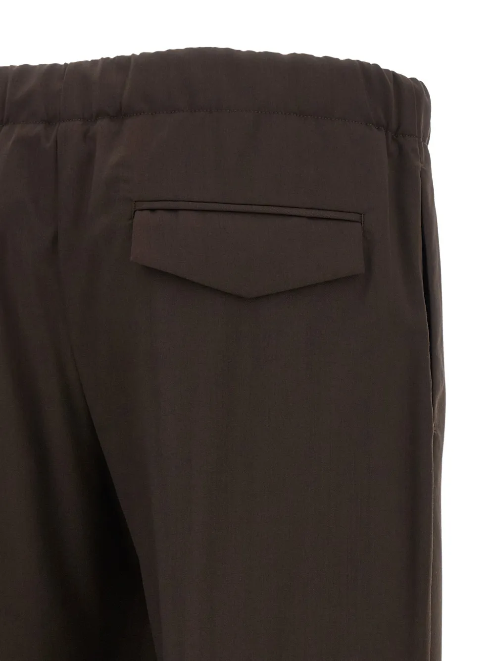 Lardini Drop broek met elastische taille Bruin