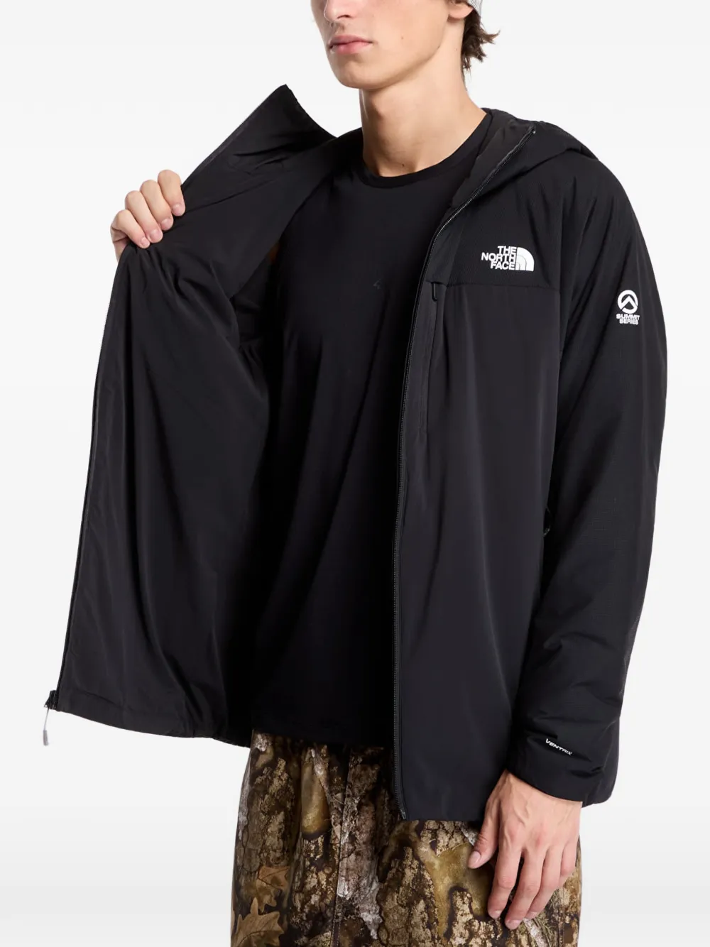 The North Face Summit Casaval jack met capuchon Zwart