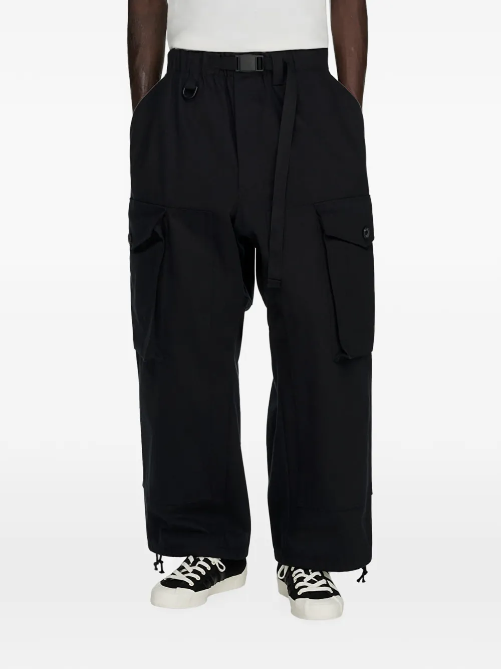 Y-3 x adidas belted twill cargo pants