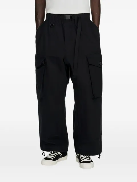 Y-3 pants cargo de sarga con cinturón en colaboración con adidas