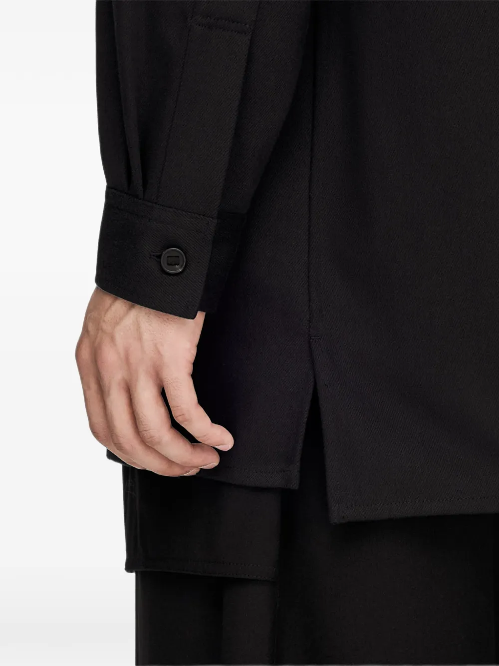 Y-3 Twill utility-overhemd Zwart