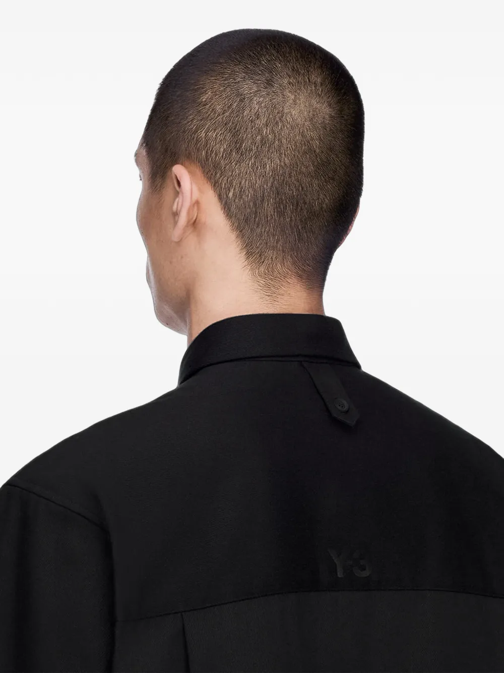 Y-3 Twill utility-overhemd Zwart