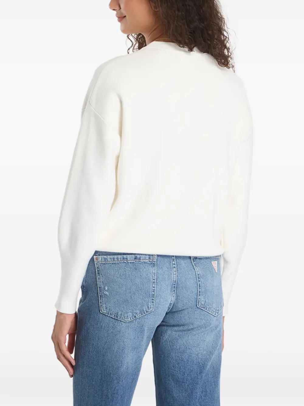 GUESS USA Sweater met logo Beige