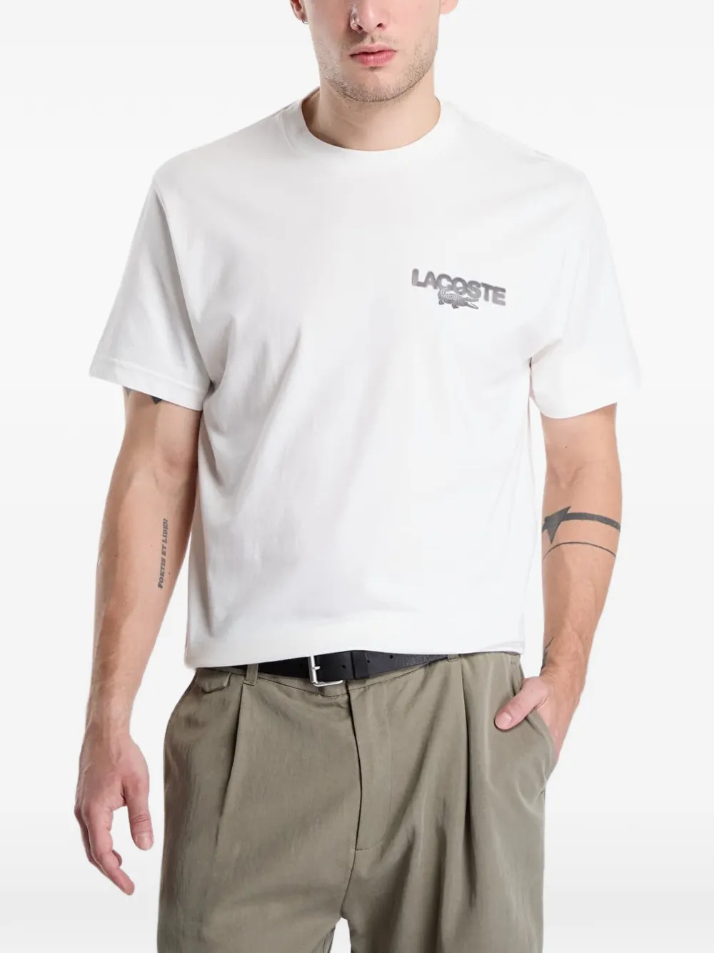 Lacoste graphic-print short-sleeve T-shirt
